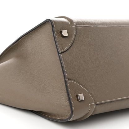 Celine Drummed Calfskin Mini Luggage Souris 9 of 18