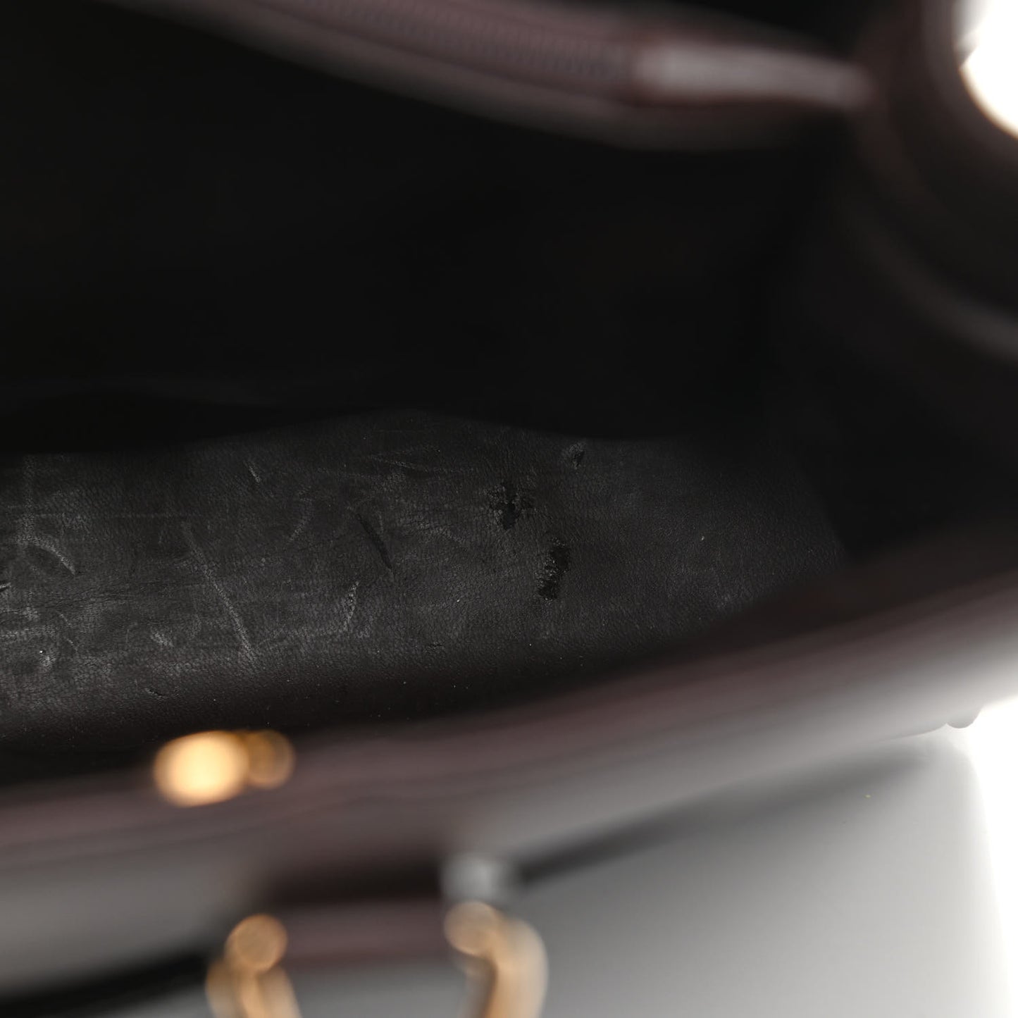 Calfskin Bamboo Tote Burgundy