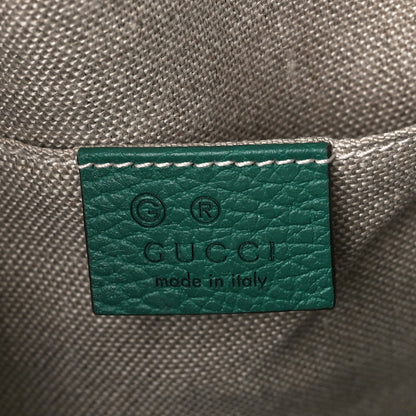 Gucci Monogram Dollar Calfskin Mini Bree Messenger Bag Beige Ebony Emerald 6 of 13