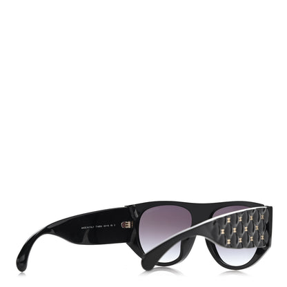 Chanel Acetate Quilted CC Sunglasses 71465 Black 3 of 10