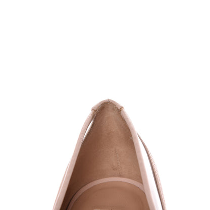 Valentino Garavani Nappa PVC Dollybow Pumps 38 Water Rose 12 of 13