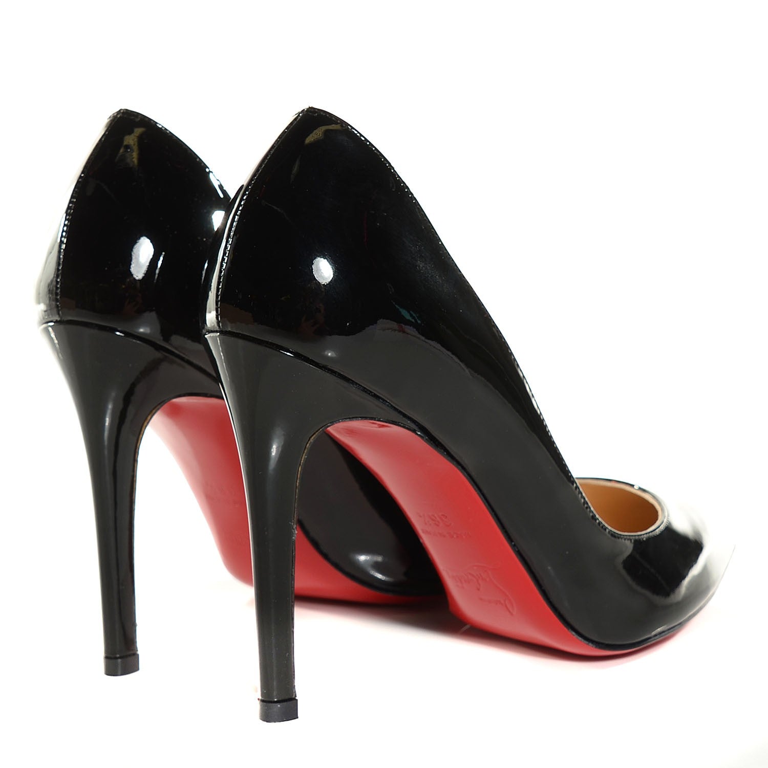 Christian Louboutin Patent Pigalle 100 Pumps 36.5 Black 4 of 7