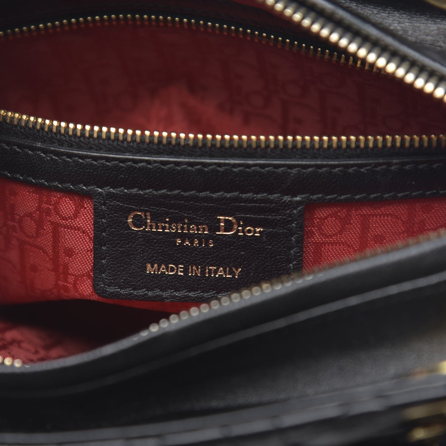 Lambskin Cannage Medium Lady Dior Black