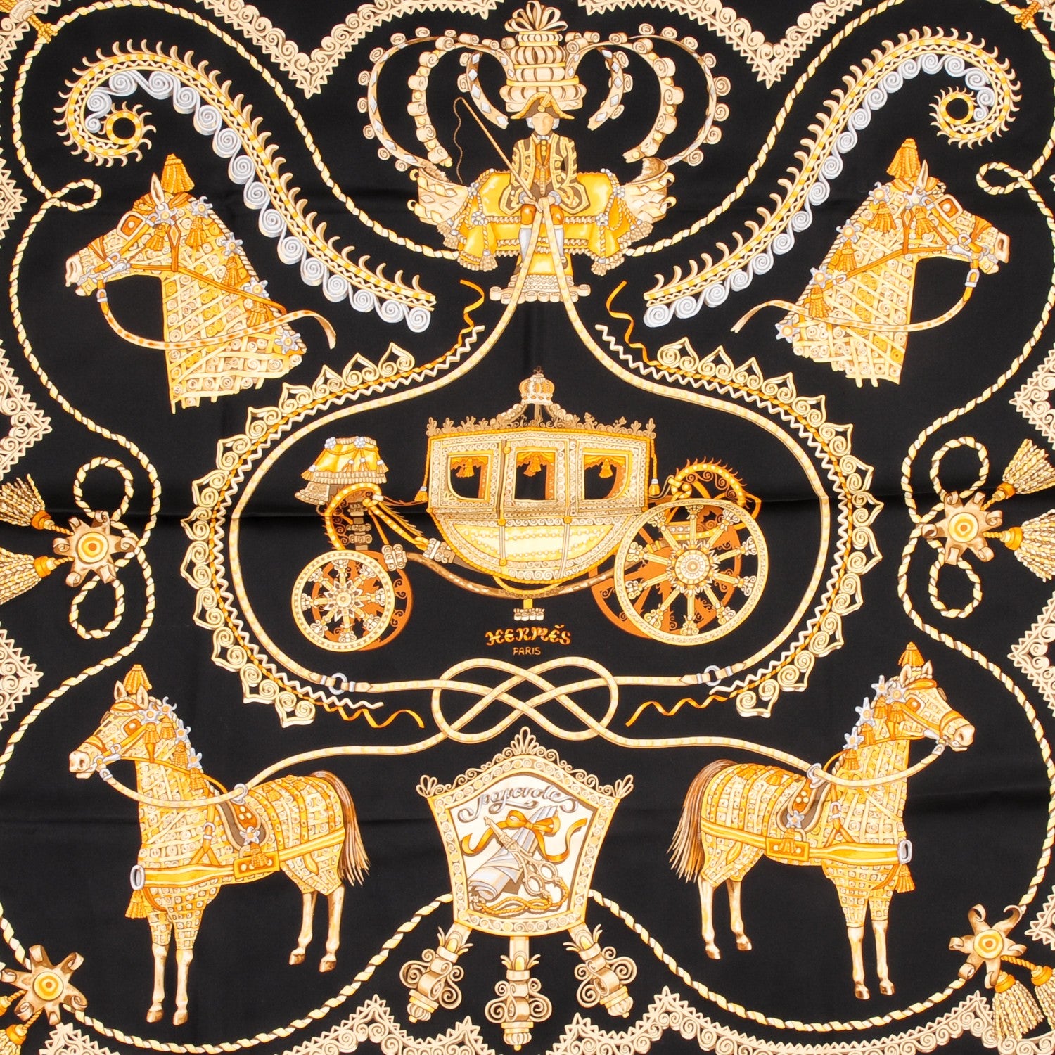 Hermes Silk Paperoles Scarf 90 1 of 3
