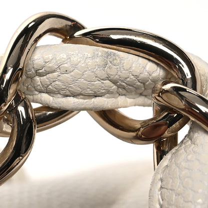 Chanel Caviar Quilted Jumbo Double Flap White 19 of 22