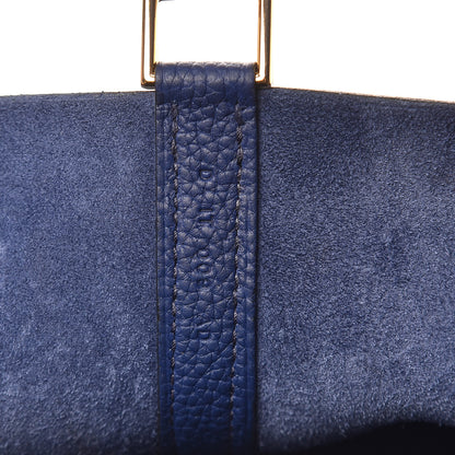 Hermes Taurillon Maurice Picotin Lock 18 PM Bleu Saphir 7 of 10