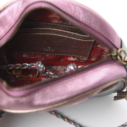 Gucci Laminated Nappa Trapuntata Mini Zumi Dome Shoulder Bag Rosa Lago Rame 4 of 8