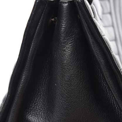 Chanel Shiny Goatskin Chevron Quilted Large Gabrielle Shopping Tote Black 18 of 18