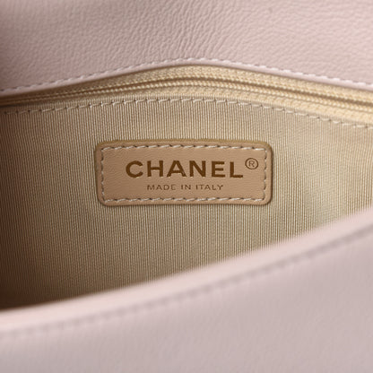 Chanel Grained Calfskin Quilted Small Label Click Flap Bag Pink 6 of 10