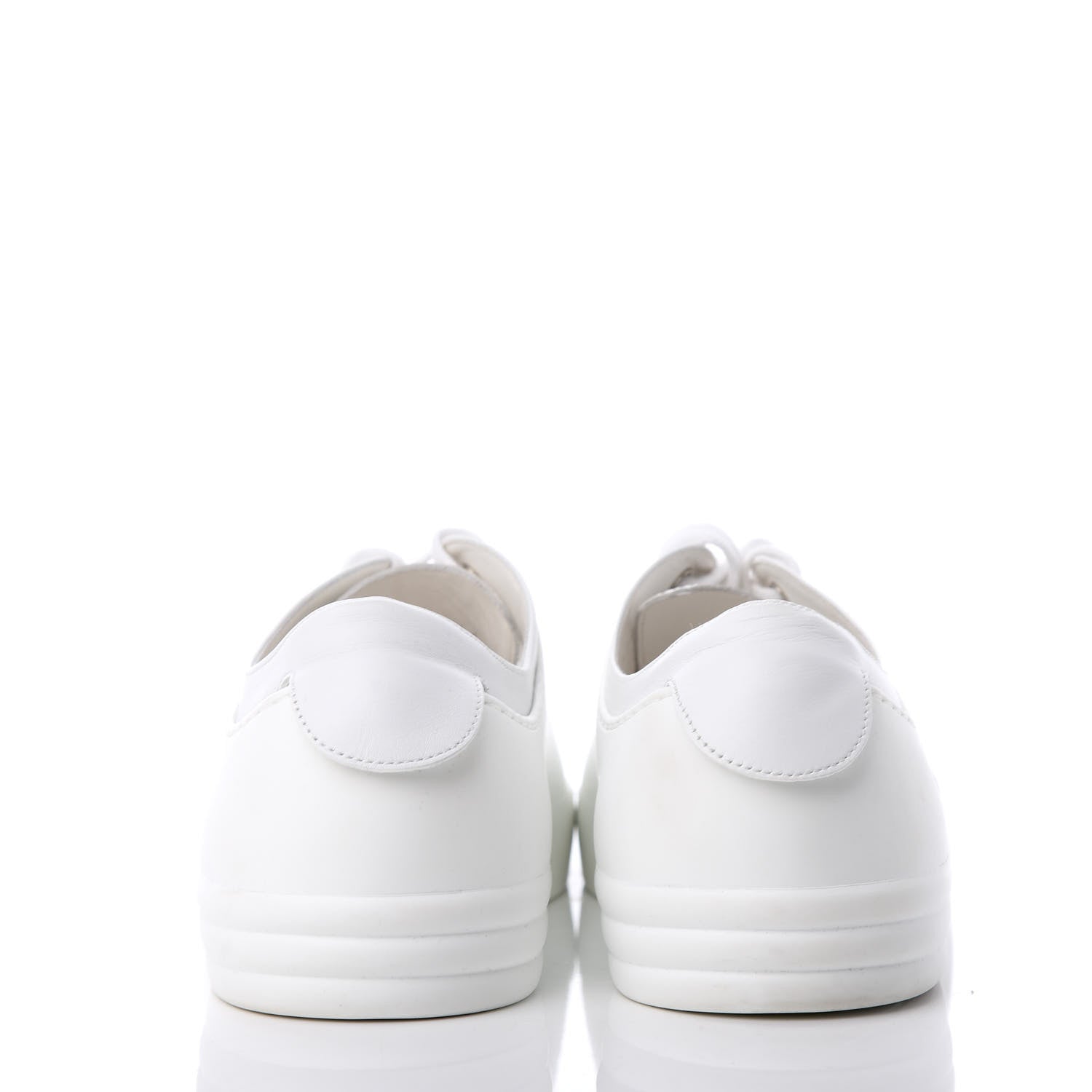 Chanel Calfskin Gum Womens CC Sneakers 41 White 7 of 10