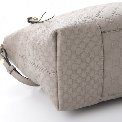Gucci Guccissima Medium Bree Foldover Tote Storm Grey 10 of 11