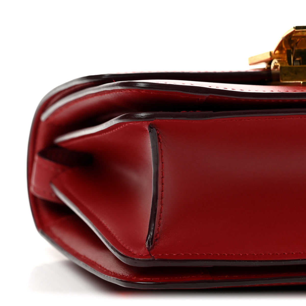 Box Calfskin Small Classic Box Flap Bag Red