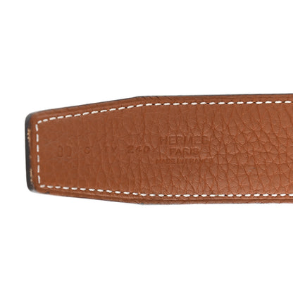 Hermes Box Togo 32mm Matte H Belt 90 Black Gold 5 of 7