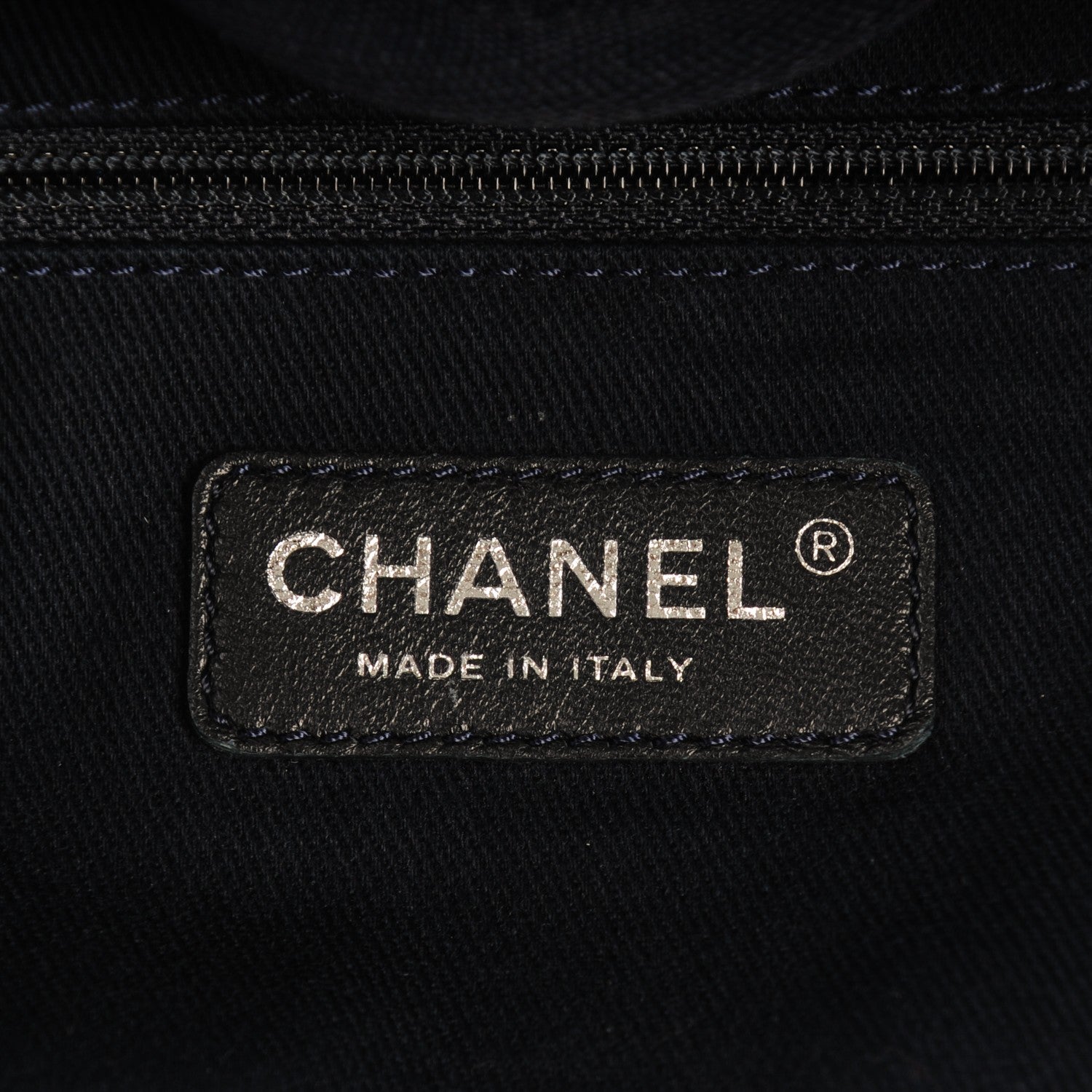 Chanel Canvas Extra Large Deauville Tote Dark Blue 6 of 7