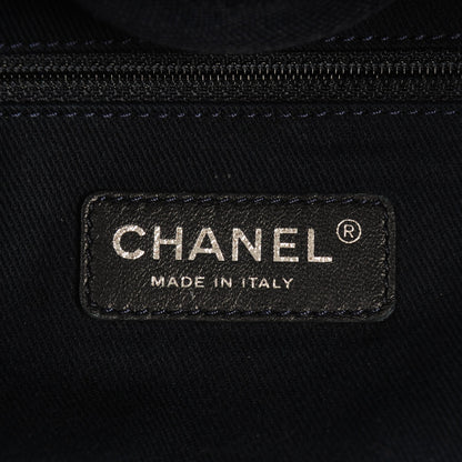 Chanel Canvas Extra Large Deauville Tote Dark Blue 6 of 7