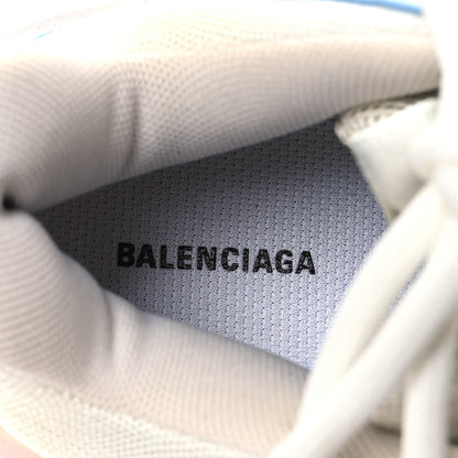 Balenciaga Fabric Mesh Clear Sole Womens Triple S Sneakers 37 Light Blue Grey Lilac White 9 of 13