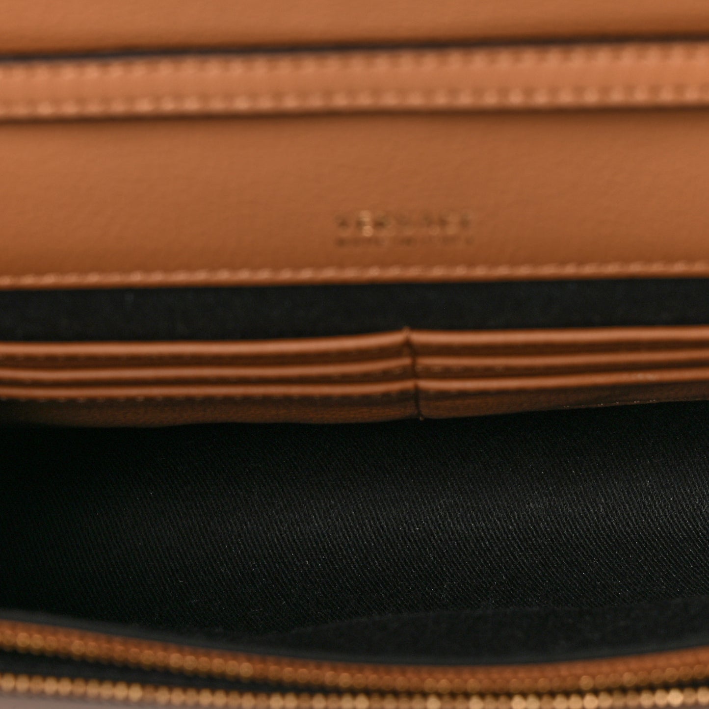 Vitello Medusa Clutch Bag Brown