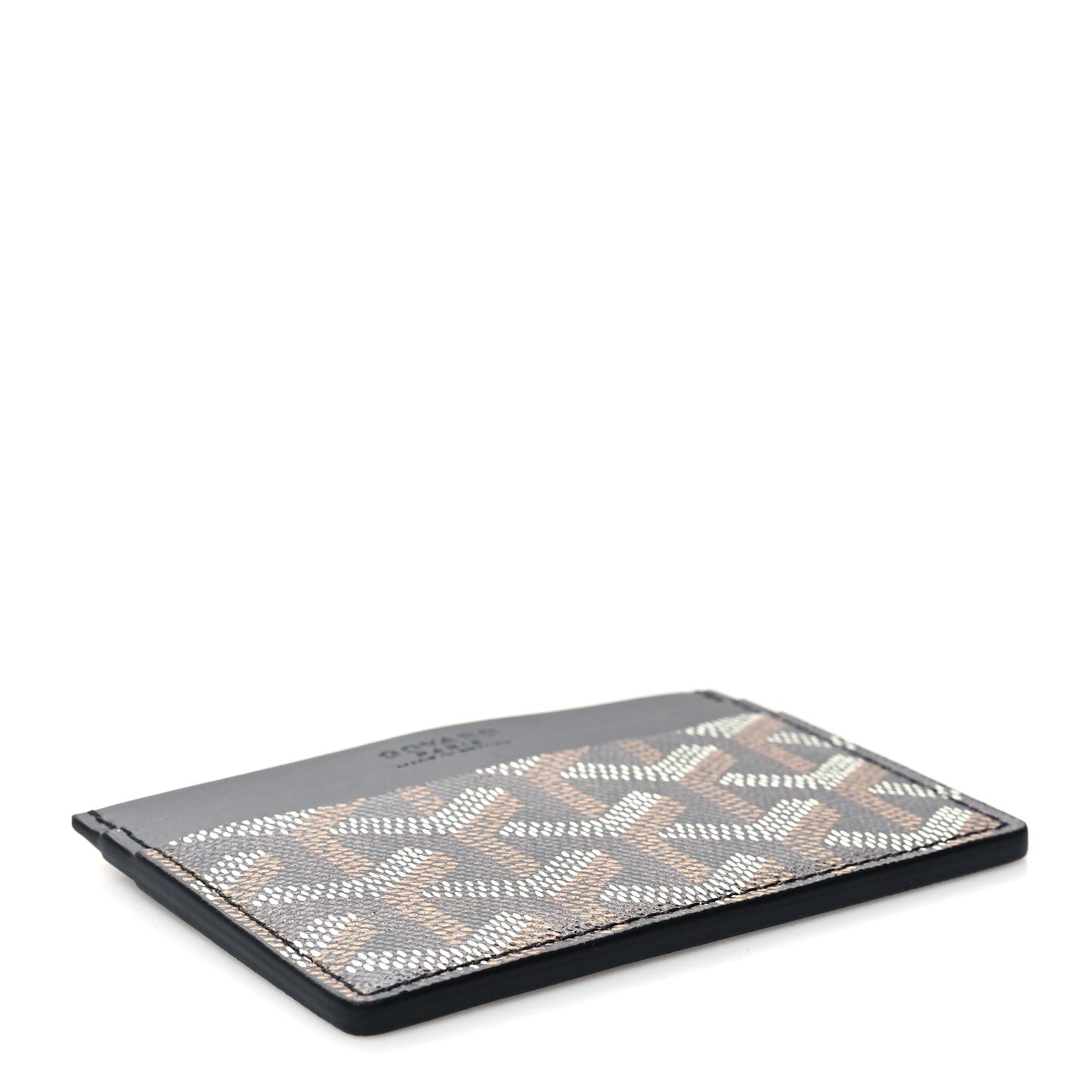 Goyardine Saint Sulpice Card Holder Black