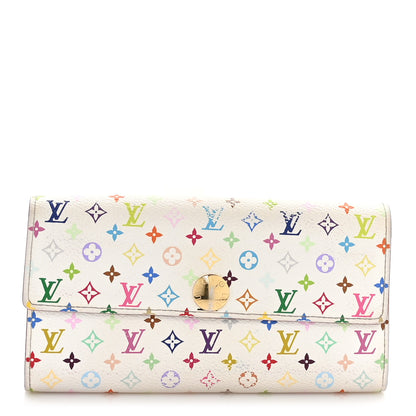 Louis Vuitton Monogram Multicolor Sarah Wallet White 1 of 10