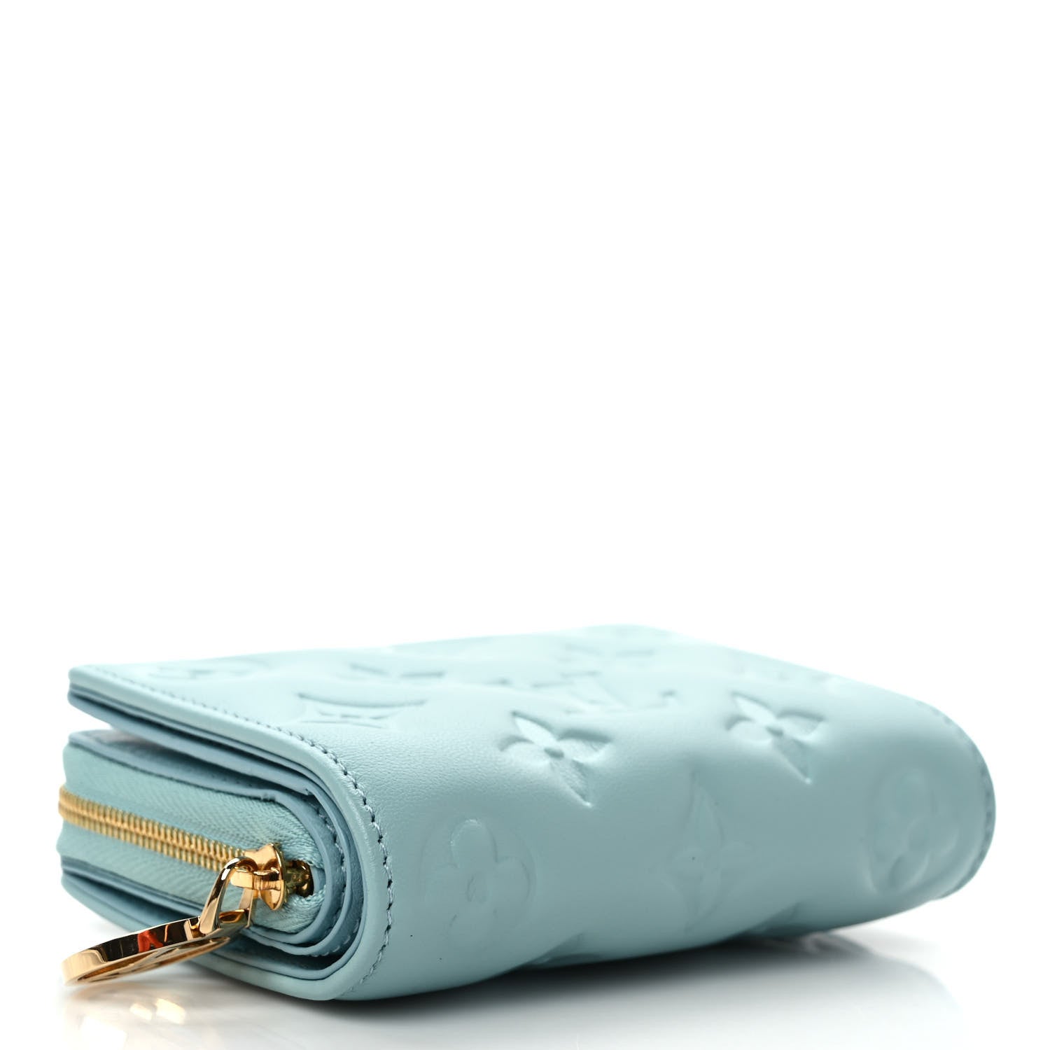 Louis Vuitton Lambskin Embossed Monogram Lou Coussin Wallet Bleu 4 of 7