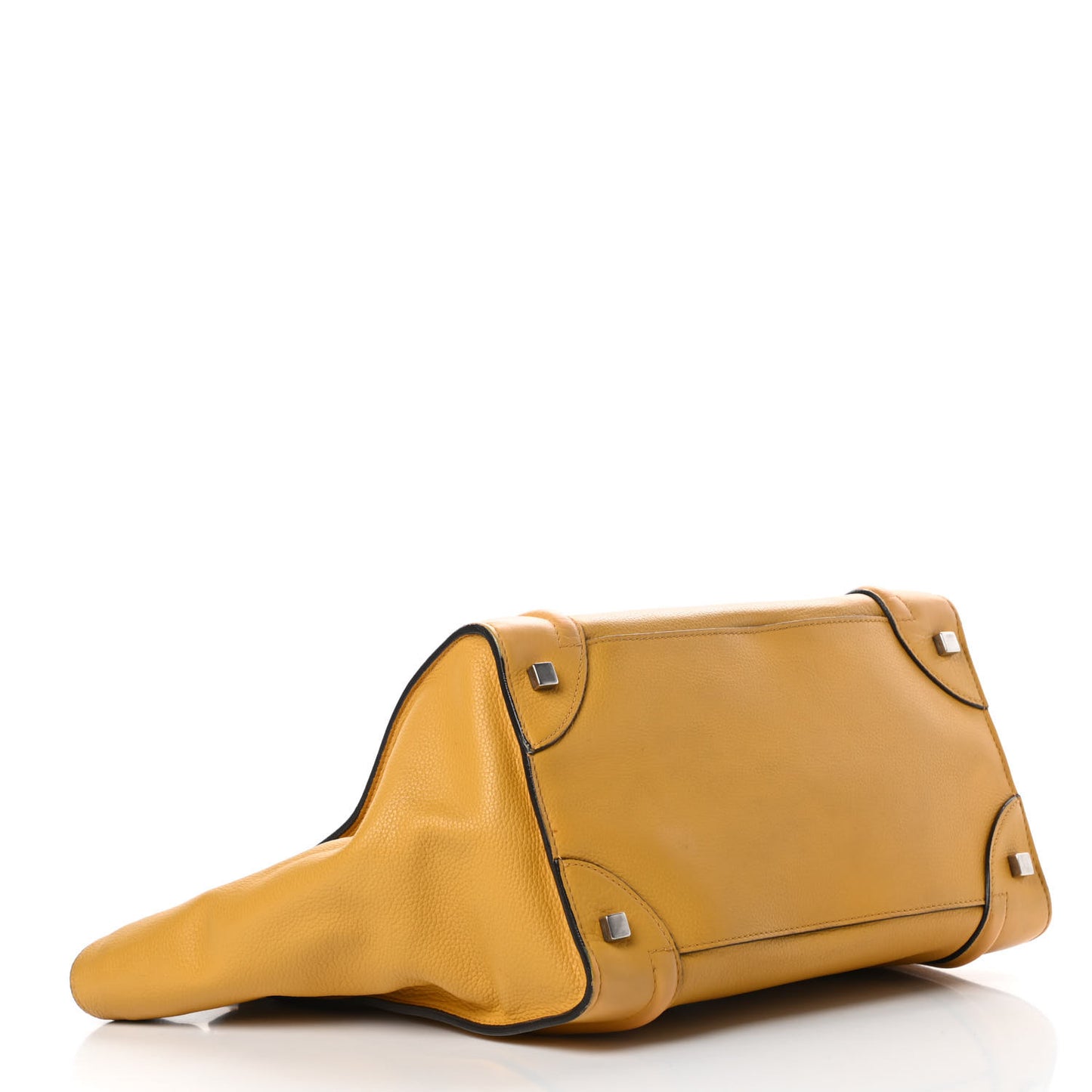 Drummed Calfskin Mini Luggage Ocre