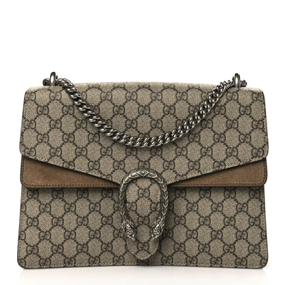 Gucci GG Supreme Monogram Medium Dionysus Shoulder Bag Taupe 1 of 8