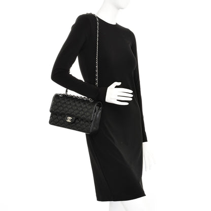 Chanel Caviar Quilted Medium Double Flap Black 2 of 8