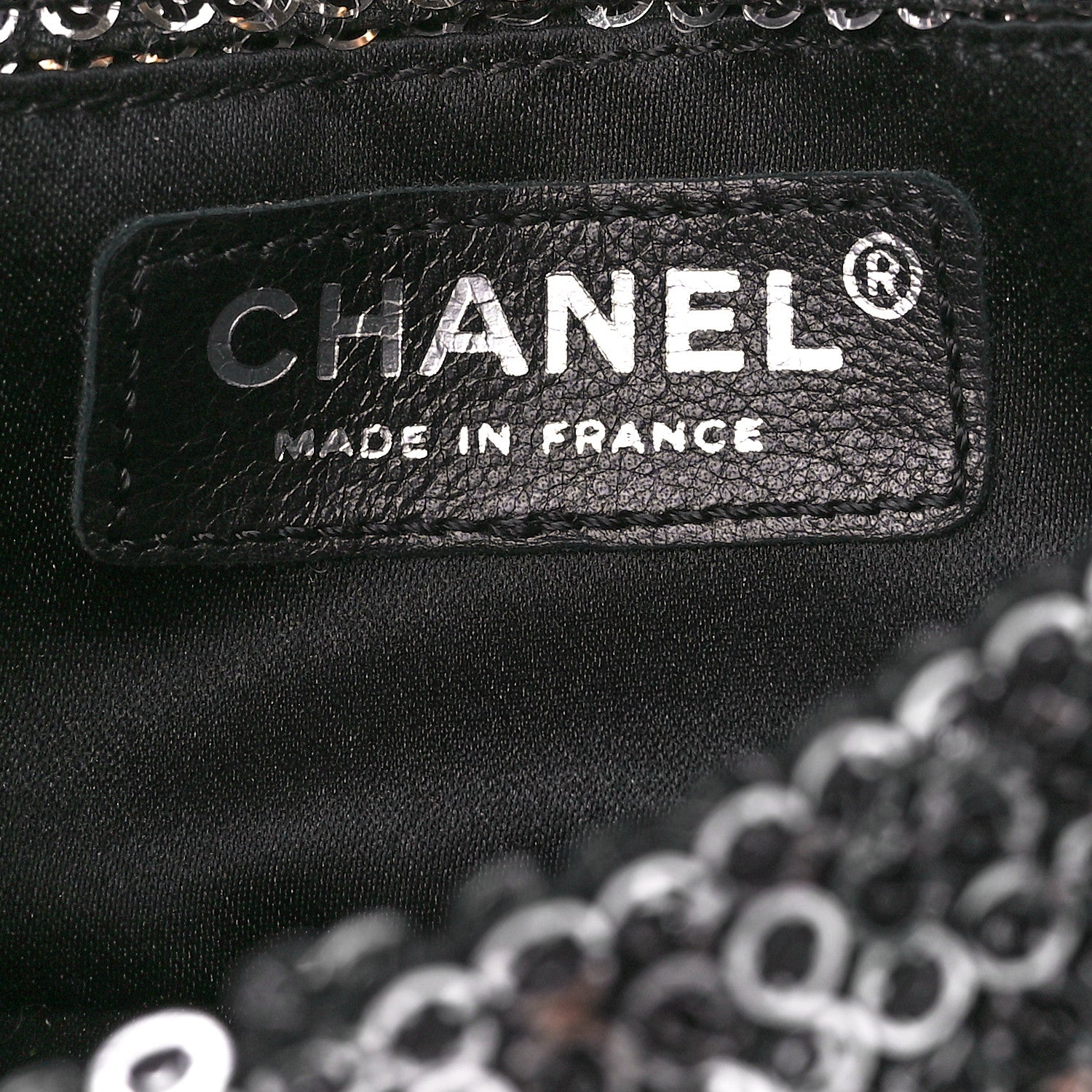 Chanel Sequin Micro Flap Dark Silver 6 of 13