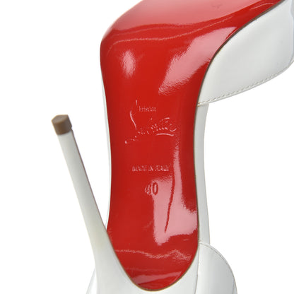 Christian Louboutin Patent Iriza 100 Pumps 40 White 7 of 11