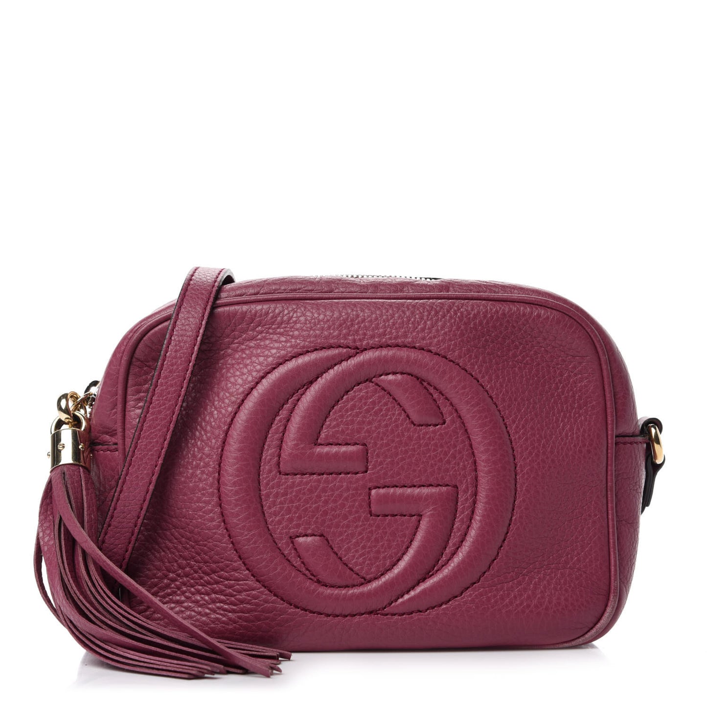Pebbled Calfskin Small Soho Disco Bag Peonia Flower