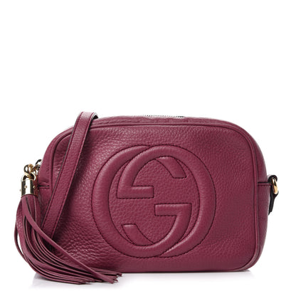 Gucci Pebbled Calfskin Small Soho Disco Bag Peonia Flower 1 of 16