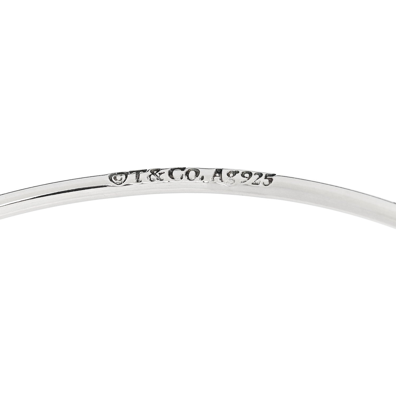 Tiffany Sterling Silver Hook Bangle Bracelet 3 of 3