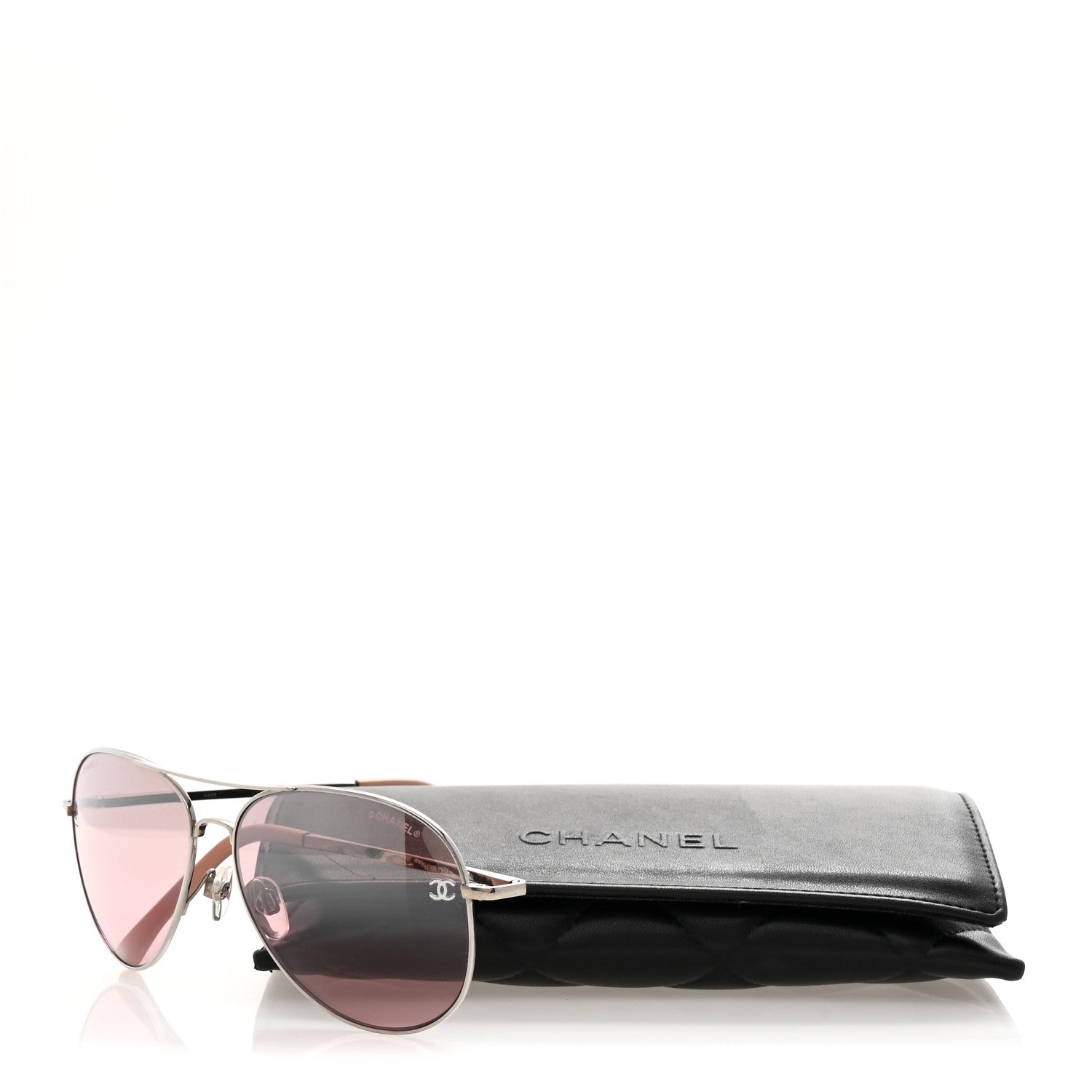 Chanel CC Aviator Sunglasses 4189-T-Q Pink 8 of 8