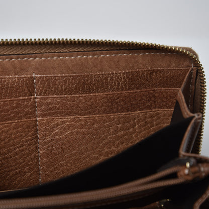 Gucci Guccissima Bamboo Tassel Zip Around Wallet Light Brown 10 of 12