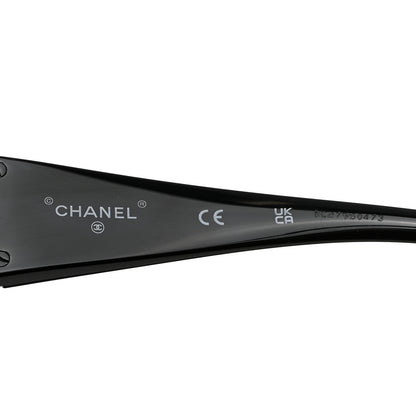 Chanel Acetate Pearl CC Square Sunglasses 71501-A Black 6 of 8