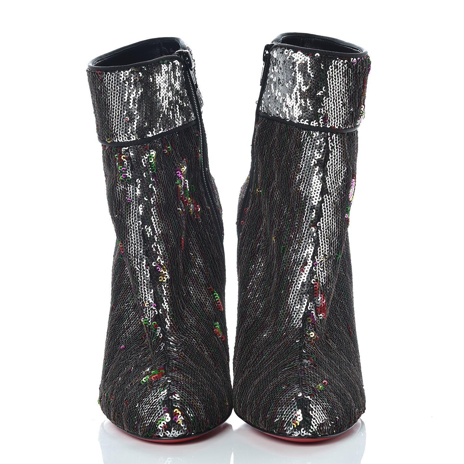 Christian Louboutin Paillettes Moulamax 100 Booties 40 Multicolor 2 of 8