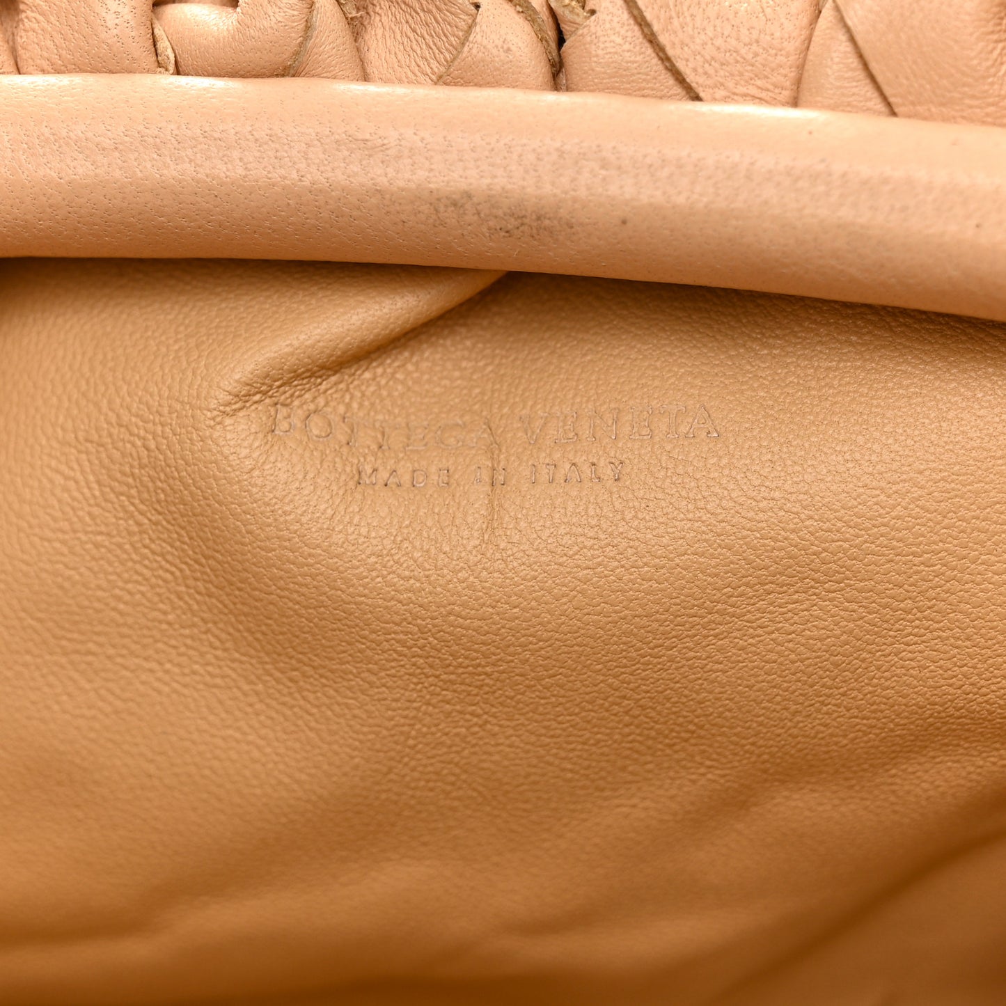 Nappa Intrecciato The Mini Pouch Almond