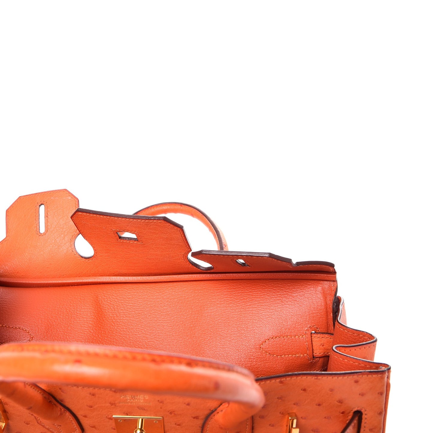 Ostrich Birkin 30 Orange