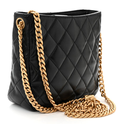 Chanel Lambskin Quilted Pillow Crush Hobo Black 3 of 12