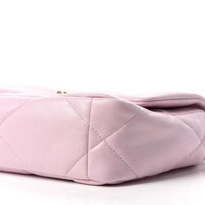Chanel Lambskin Quilted Medium 19 Flap Light Pink 7 of 11