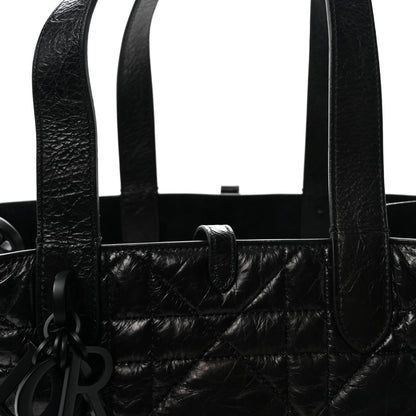 Christian Dior Crinkled Calfskin Macrocannage Medium Toujours Black 8 of 10