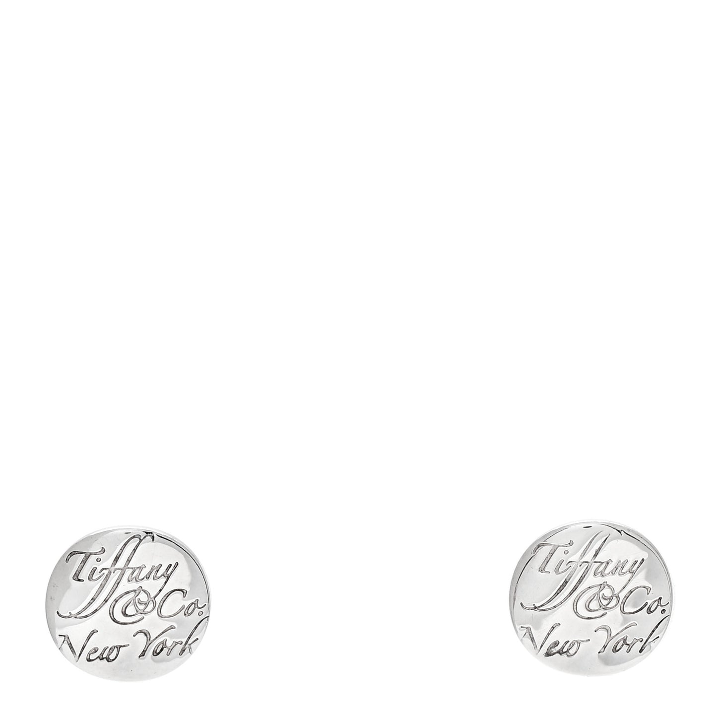 Sterling Silver Notes Round Earrings