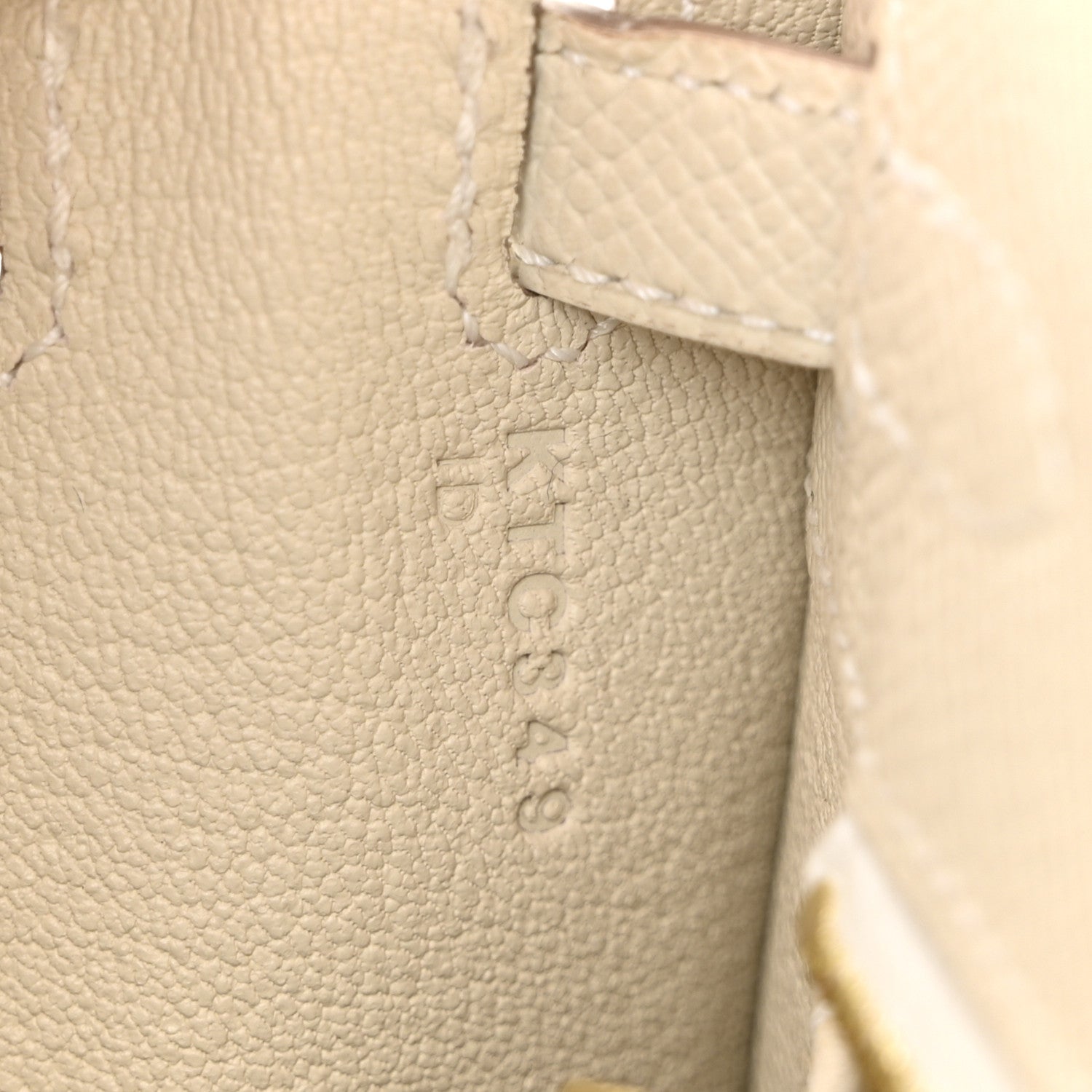 Hermes Epsom Kelly Sellier 25 Craie 7 of 11