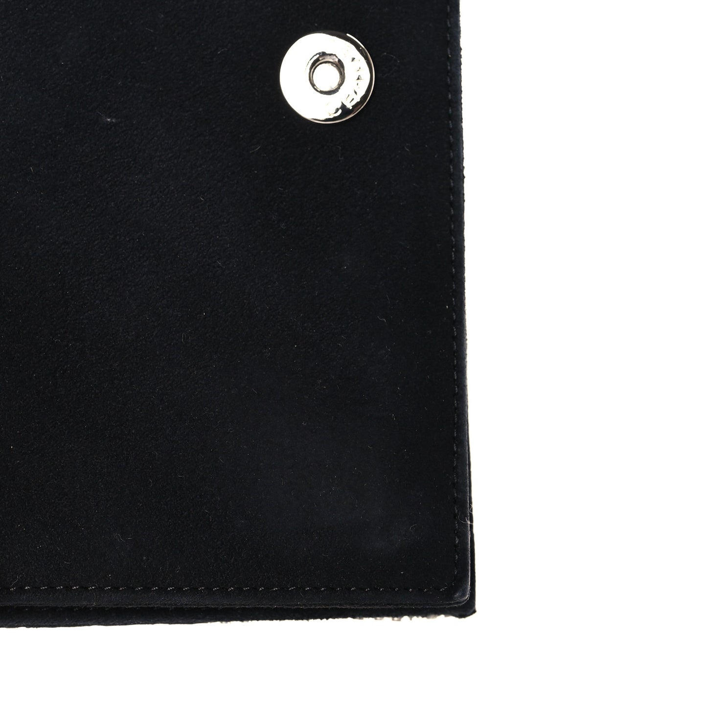 Crystal Quilted Clutch Silver