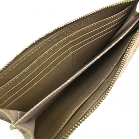 Leather Quilted Zip Wallet