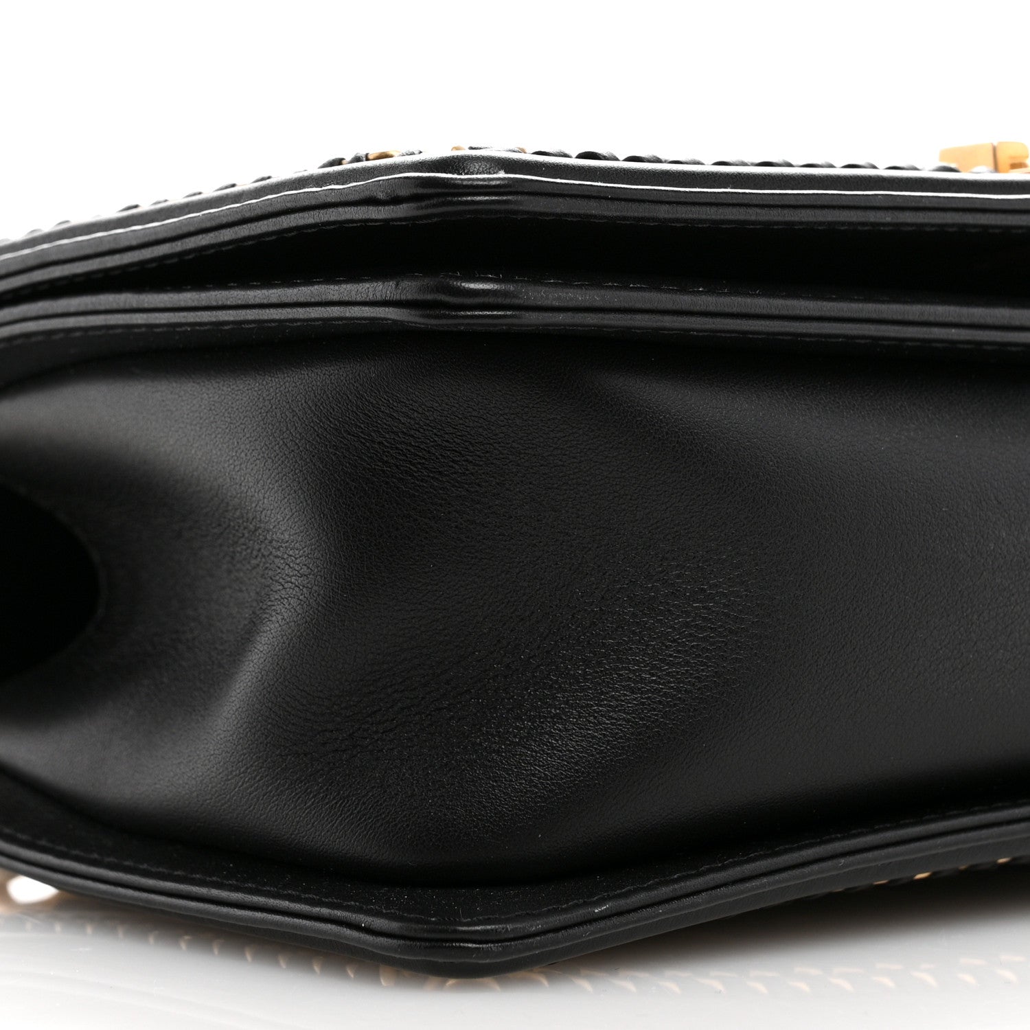 Chanel Lambskin Quilted Medium Top Handle Boy Flap Black 9 of 11