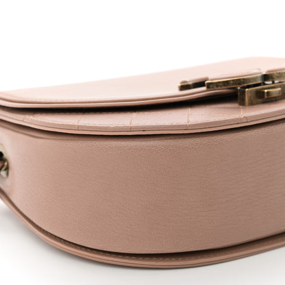 Chanel Shiny Calfskin Goatskin Quilted Small Coco Curve Messenger Flap Beige 9 of 10
