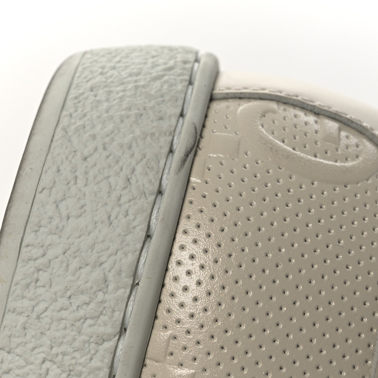 Gucci Calfskin GG Tennis Embossed Ace Sneakers 37 Mystic White 11 of 13