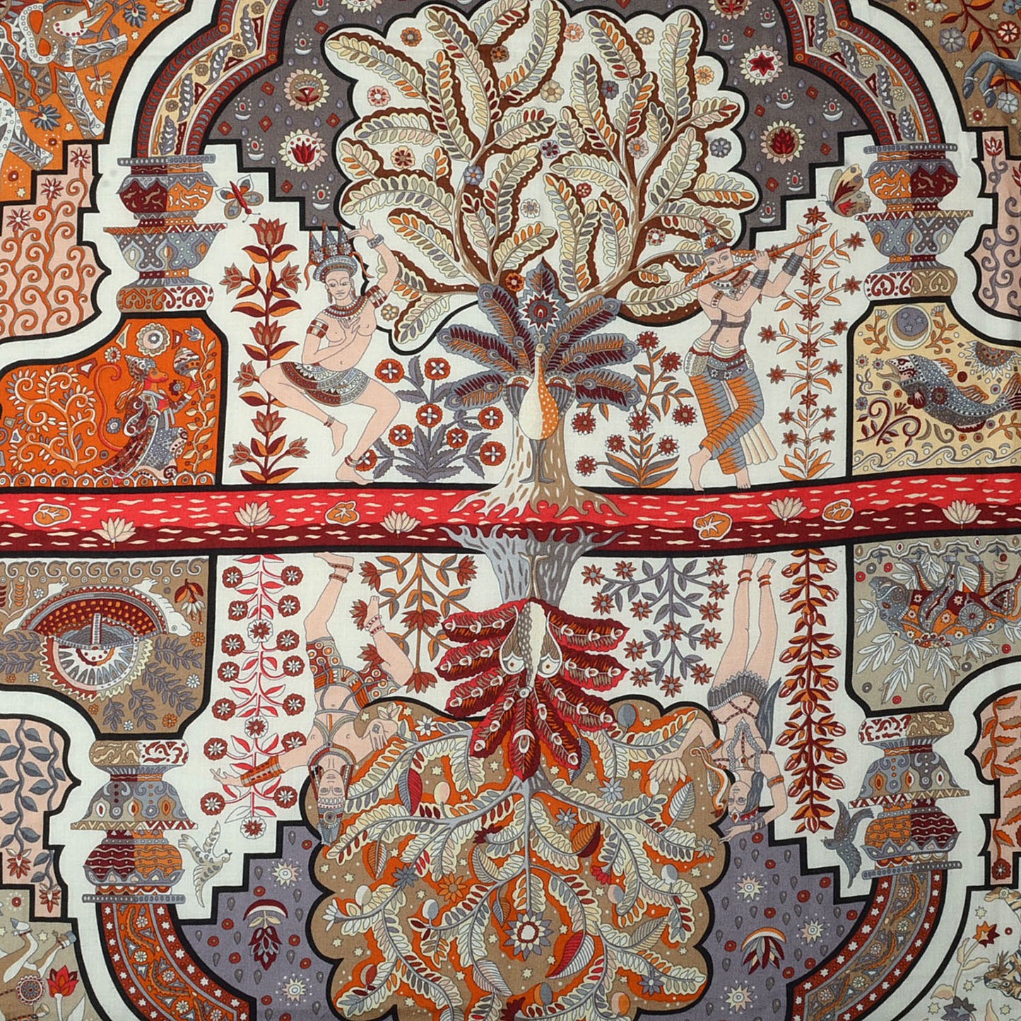 Cashmere Silk Aux Portes Du Palais Shawl 140