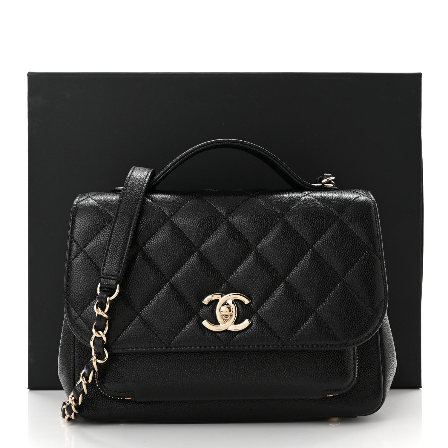Chanel Caviar Quilted Medium Business Affinity Flap Black 11 of 11